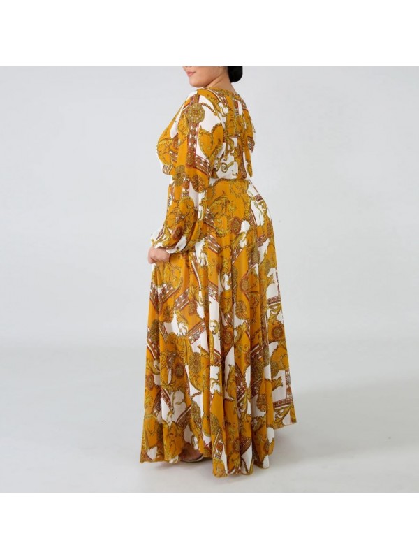 Vestito Donna Lungo Plus Taglie Grandi Woman Oversize Maxi Dress OS120013B f8